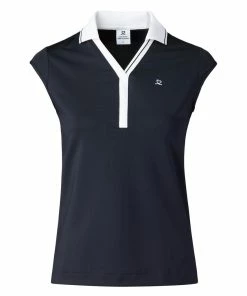 Daily Sports Indra Navy Womens Sleeveless Golf Polo