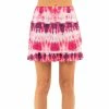 Lucky In Love Sunburst Ruche Multi 15.75in Womens Golf Skort
