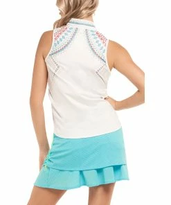 Lucky In Love Quick Sand White Womens Sleeveless Golf Polo -Golf Gloves Sales Store 23663 WHITE110 2 75309ebb 1e1c 4b70 8462 796d50de8f2d