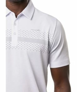 TravisMathew Burn Card Mens Golf Polo -Golf Gloves Sales Store 24549 WHITE1WHT 2 5134b198 e726 4d17 a37f 5823ebe0b72c