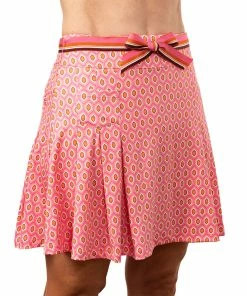 Scratch 70 Scratch Seventy Ronnie Pink Geo Womens Golf Skort