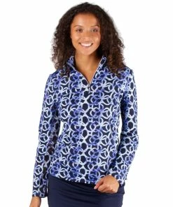 NVO Liba Mock Womens Golf 1/4 Zip