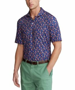 Polo Ralph Lauren RLX Ralph Lauren Printed Lightweight Airflow Jersey Floral Mens Golf Polo