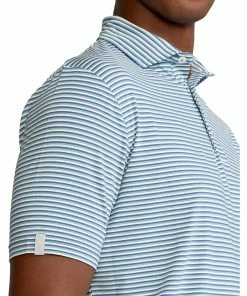 Polo Ralph Lauren RLX Ralph Lauren Featherweight Tri-Color Stripe Green Mens Golf Polo 5 Polo Ralph Lauren RLX Ralph Lauren Featherweight Tri-Color Stripe Green Mens Golf Polo -Golf Gloves Sales Store 24931 OUTBKGRNMULTI 2