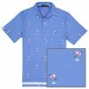 Polo Ralph Lauren RLX Ralph Lauren Printed Lightweight Airflow Jersey Flamingo Mens Golf Polo