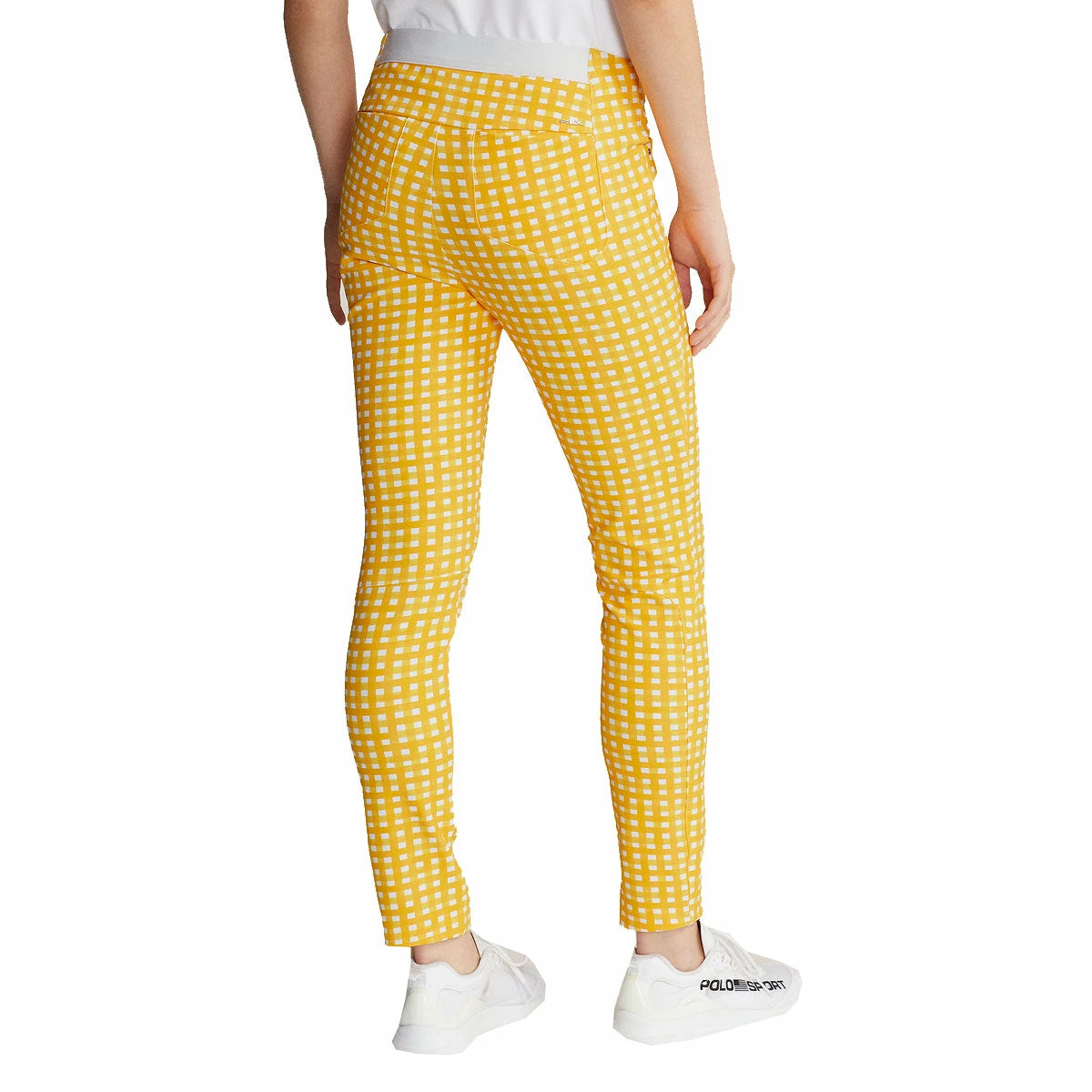 Polo Ralph Lauren RLX Ralph Lauren Print Eagle Yellow Gingham Womens Golf Pants 2 Polo Ralph Lauren RLX Ralph Lauren Print Eagle Yellow Gingham Womens Golf Pants - Image 2