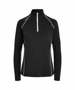 Polo Ralph Lauren RLX Ralph Lauren Airflow Black Womens Longsleeve Golf 1/4 Zip