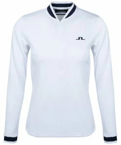 J.Lindeberg J. Lindeberg Leonor Mid Womens Golf Pull Over -Golf Gloves Sales Store 25430 WHITE0000