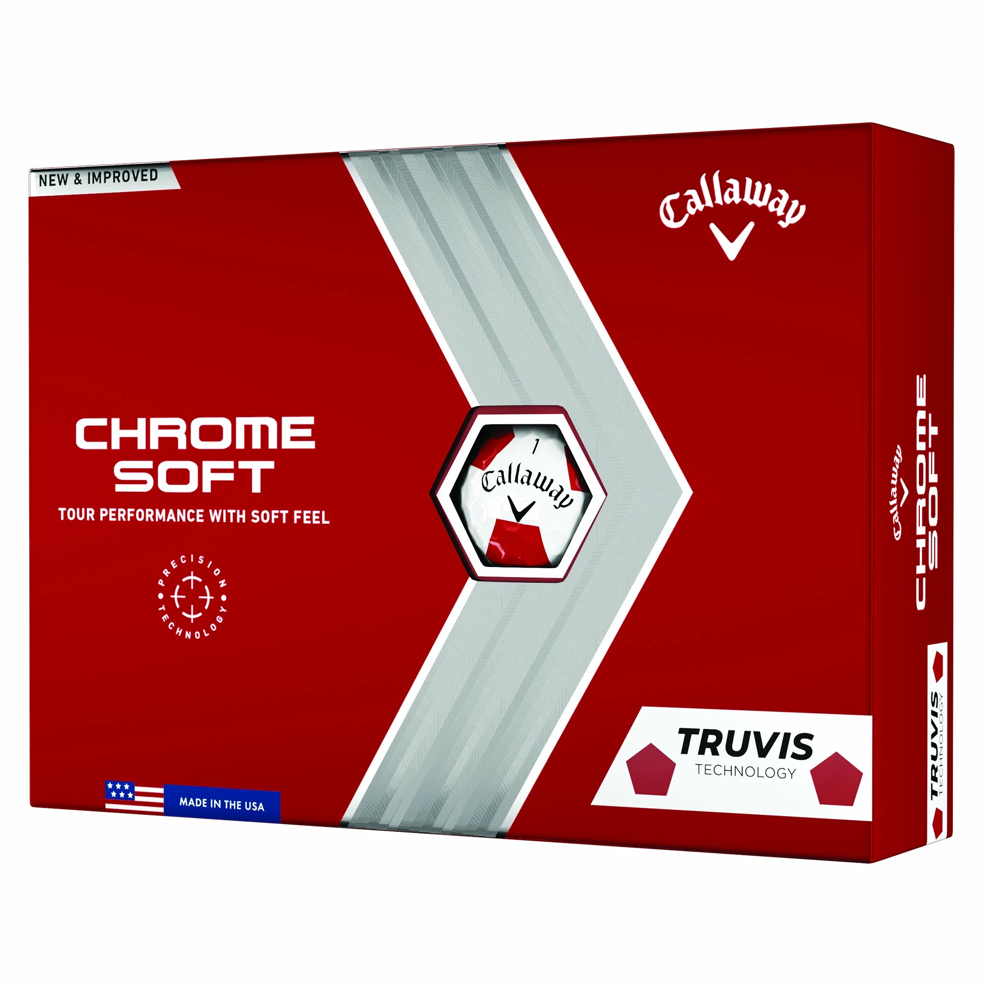 Callaway Chrome Soft Truvis Golf Balls - Dozen 1 Callaway Chrome Soft Truvis Golf Balls - Dozen