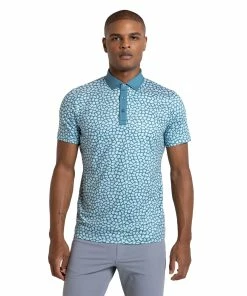 Redvanly Brooks Slate Blue Mens Golf Polo