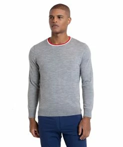 Redvanly Robinson Iron Mens Golf Crewneck Sweater