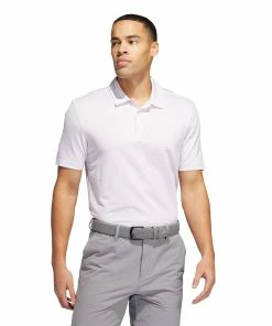 Adidas Golf Adidas Ottoman Stripe Mens Golf Polo