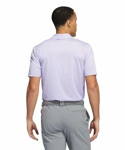 Adidas Golf Adidas Ottoman Stripe Mens Golf Polo 13 Adidas Golf Adidas Ottoman Stripe Mens Golf Polo -Golf Gloves Sales Store 26924 LGHTPURPLEWHT 1