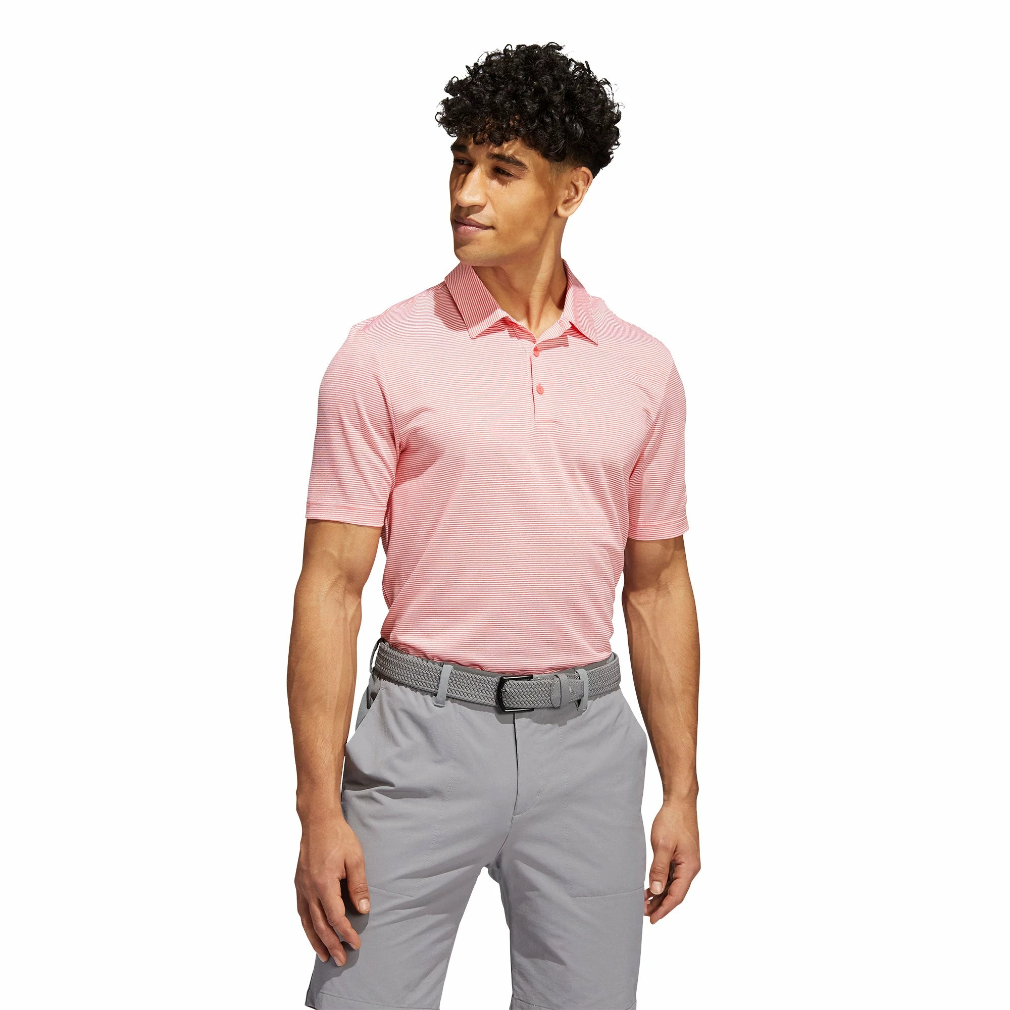 Adidas Golf Adidas Ottoman Stripe Mens Golf Polo 7 Adidas Golf Adidas Ottoman Stripe Mens Golf Polo - Image 7