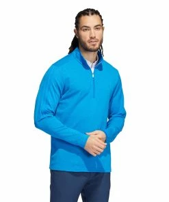 Adidas Golf Adidas Three Stripes Mens Golf 1/4 Zip