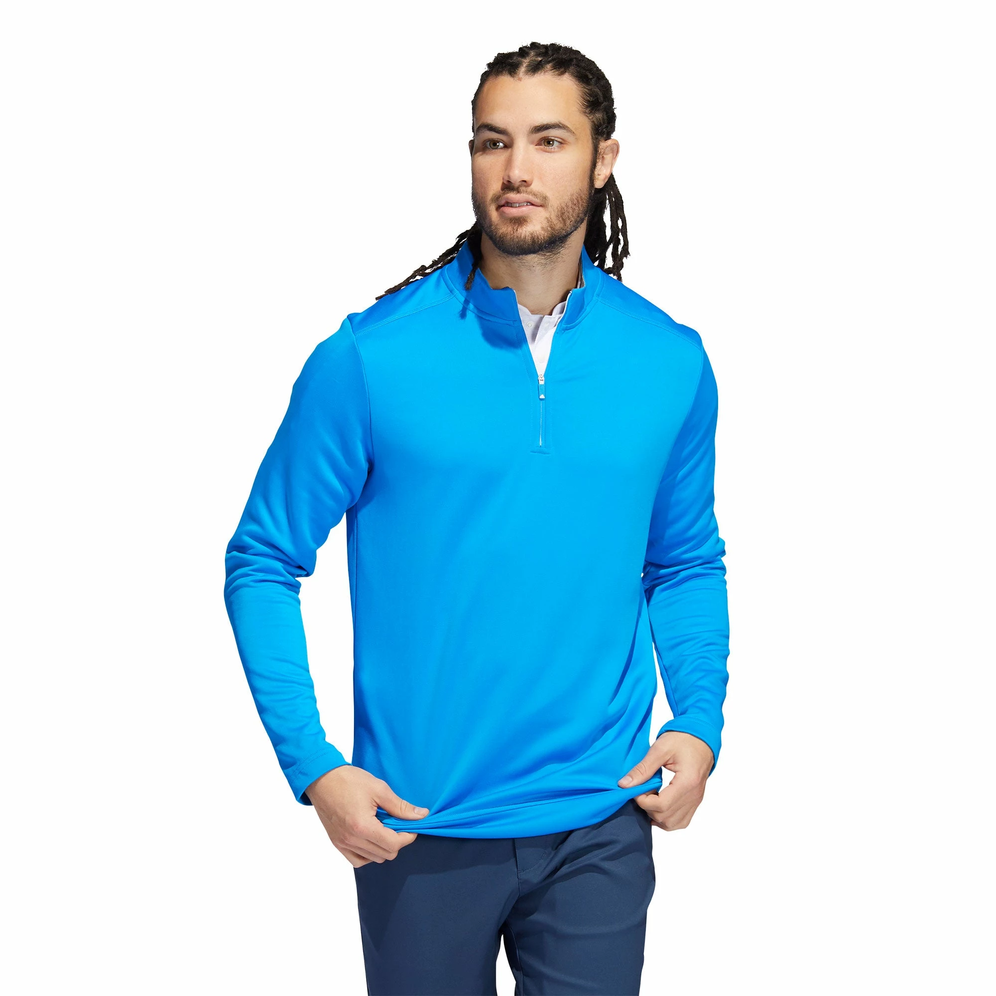 Adidas Golf Adidas Club Blue Rush Mens Golf 1/4 Zip 1 Adidas Golf Adidas Club Blue Rush Mens Golf 1/4 Zip