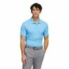 Adidas Golf Adidas Heather HEAT.RDY Blue Rush Mens Golf Polo