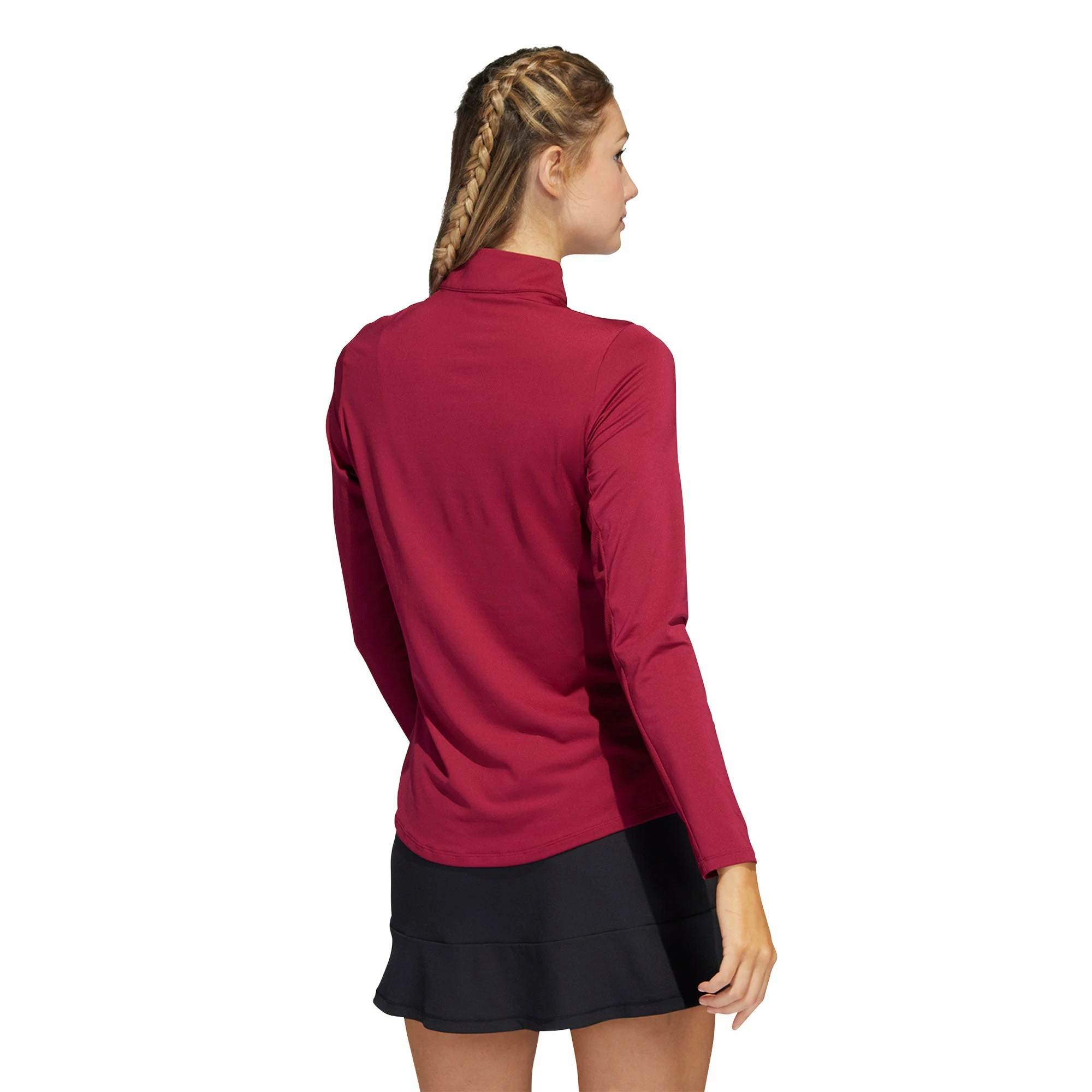 Adidas Golf Adidas Ultimate365 Legacy Burgundy Womens Golf 1/2 Zip 2 Adidas Golf Adidas Ultimate365 Legacy Burgundy Womens Golf 1/2 Zip - Image 2