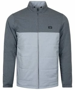 TravisMathew Bite The Bullet Heather Black Mens Golf Jacket