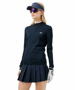 J.Lindeberg J. Lindeberg Alma Knitted Navy Womens Golf Sweater