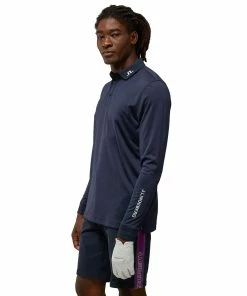 J.Lindeberg J. Lindeberg Tour Tech Mens Long Sleeve Golf Polo