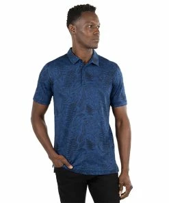 TravisMathew Bearville Estate Blue Mens Golf Polo