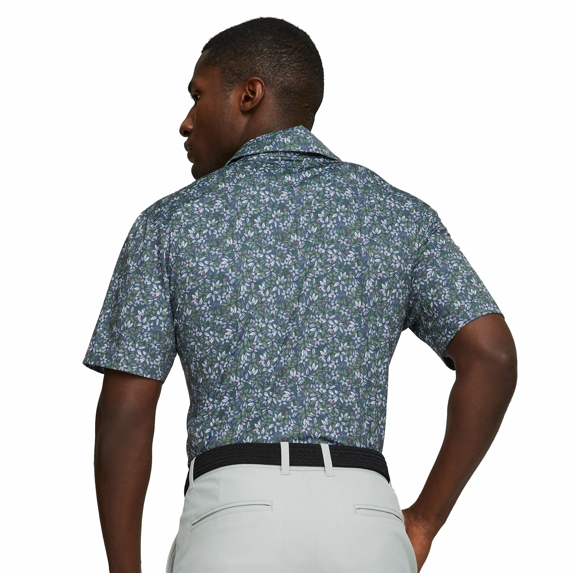 PUMA Golf Puma Mattr Florals Mens Golf Polo 2 PUMA Golf Puma Mattr Florals Mens Golf Polo - Image 2