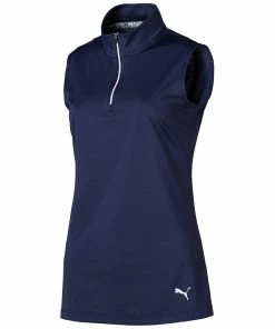 PUMA Golf Puma Mock Womens Sleeveless Golf Shirt