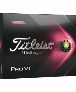 Titleist Pro V1 Pink Numbers Golf Balls - Dozen