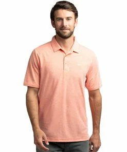 TravisMathew Classy Mens Golf Polo -Golf Gloves Sales Store CLASSY HTHRPERSIMMON b852fea8 192a 4712 892d 379ffdcd3688