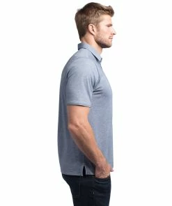 TravisMathew Classy Mens Golf Polo -Golf Gloves Sales Store CLASSY HTHVINTINDIGO 1