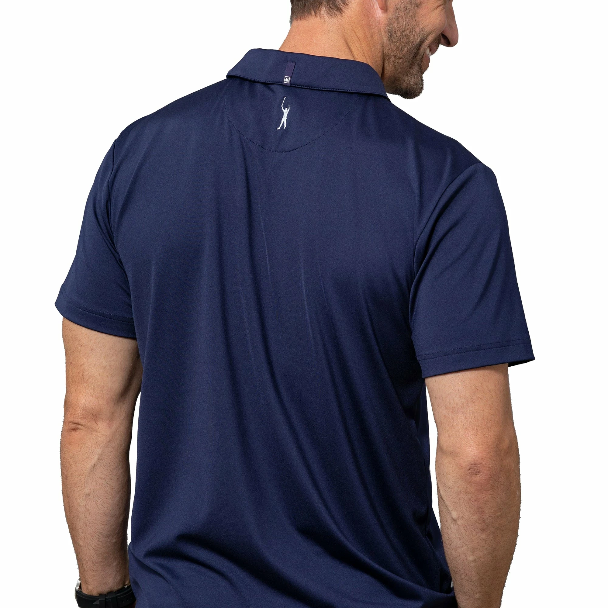 Mizzen + Main Phil Mickelson Navy Mens Golf Polo 2 Mizzen + Main Phil Mickelson Navy Mens Golf Polo - Image 2